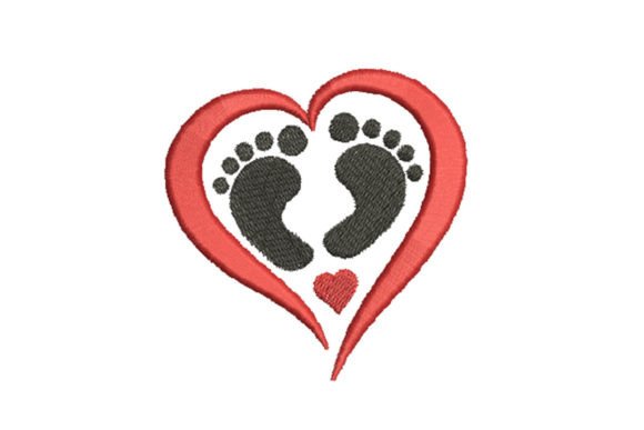 Baby Feet with a Heart Embroidery Review