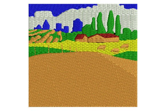 Barley Field Under the Blue Sky Embroidery Review