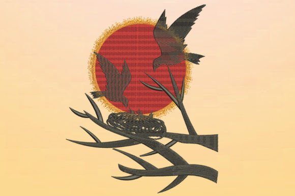 Birds and Nest Embroidery Review