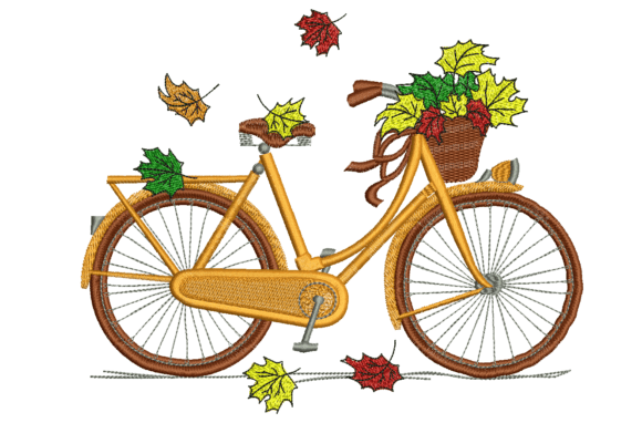 Fall Bike Embroidery Design Review