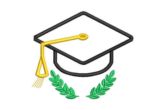 Graduation Cap with Branches Embroidery Review