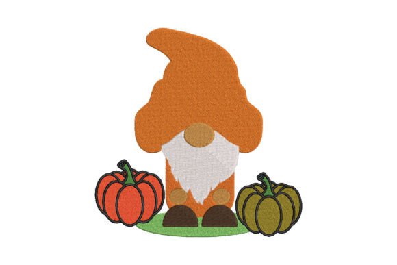 Halloween Fall Pumpkin Gnome Embroidery Review