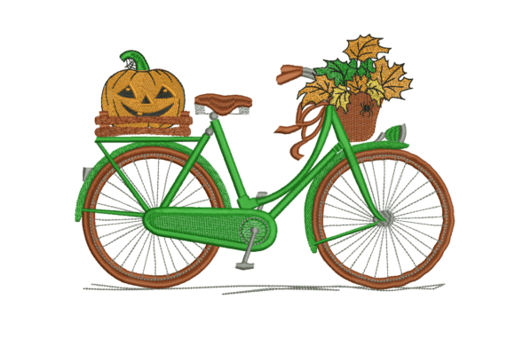 Halloween Pumpkin Bike Embroidery Review
