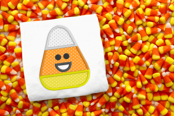 Happy Candy Corn Applique Review for Business Merch