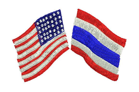 Thai Flag and American Flag Embroidery Review